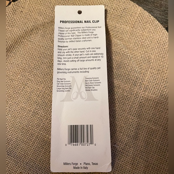 Millers Forge Nail Clipper with Orange Handle - Picture 4 of 4